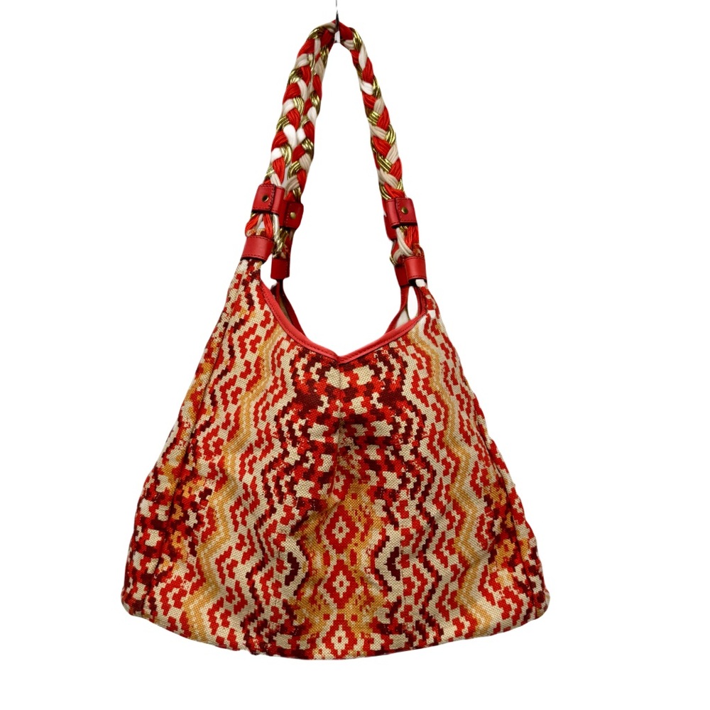 Rafe New York Playa beach bag XL orange multicolor - great condition 23” wide - Picture 5 of 15